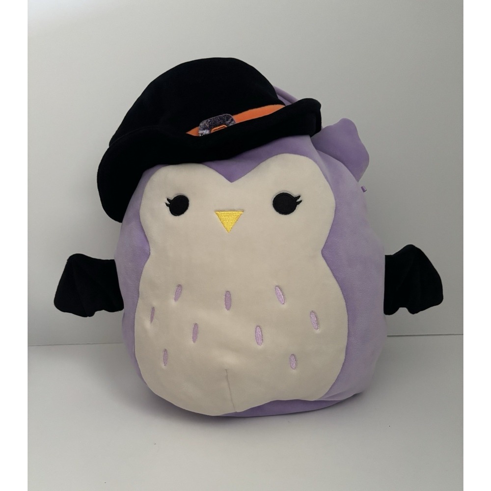 Squishmallow 12" Holly the Owl Witch Halloween Trick Or Treat Bag/Tote Jazwares